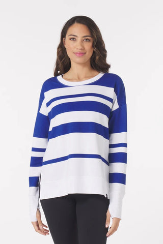 Lounge Long Sleeves - Monaco Blue White Stripes *Preorder now with 10% discount - May Delivery