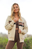 Vintage Oversized Zip Up : Oatmilk Chocolate Latte Black *Preorder now with 10% discount - August Delivery