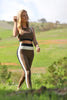 Directional Legging : Chocolate Oatmilk Black *Preorder now with 10% discount - August Delivery