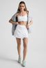 Midweight Spacedye™ Overlap Skirt - White