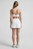 Midweight Spacedye™ Overlap Skirt - White