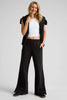 Luxefleece Wide Leg Pants - Black *Restocks in June