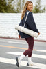 LuxeFleece Oversized Sweatshirt - Navy