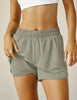 Stretch Woven In Stride Lined Shorts - Grey Sage