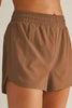 Stretch Woven In Stride Lined Shorts- Toffee