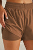 Stretch Woven In Stride Lined Shorts- Toffee