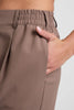 Status Wide Leg Trousers - Khaki