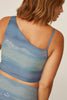 Softmark Envision High Cropped Tank - Watercolor Waves