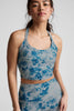 SoftMark Slim Racerback High Cropped Tank - Daydream Meadows