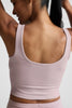 Keep It Cool Seamless Cropped Tank - Blush