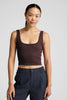 Keep It Cool Seamless Cropped Tank - Iced Mocha