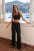 Twister Cropped Tank - Black