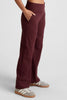 Spacedye Laid Back Wide Leg Pants - Midnight Burgundy