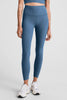 High Waisted Midi Leggings - Washed Denim