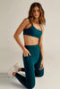 Out of Pocket High Waisted Midi Leggings - Majestic Blue