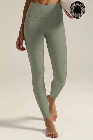 At Your Leisure High Waisted Leggings - Grey Sage
