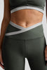 Outlines High Waisted Midi Legging - Dusty Forest