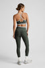 Outlines High Waisted Midi Legging - Dusty Forest