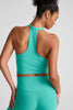 On the Up Cropped Tank - Deep Aqua