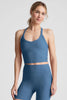 On the Up Cropped Tank - Washed Denim