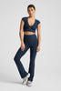 Get It Twisted Cropped Tee - Navy