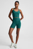 Spacedye Keep Pace Pocket Shorts - Teal
