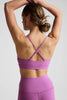 Spacedye™ Twist Front Strappy Bra - Fushcia
