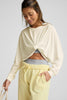 Studio Luxe Cropped Long Sleeve Tee - Vanilla