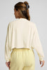 Studio Luxe Cropped Long Sleeve Tee - Vanilla