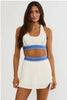 Jennette Skirt - Opal Sky Colorblock