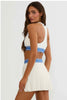 Lucille Top - Opal Sky Colorblock