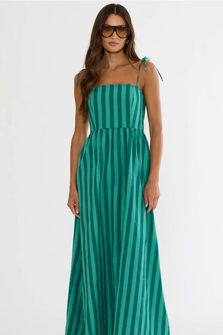 Caprice Dress - Misty Stripe