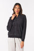 Laser Cut Sunrise Bomber Jacket - Black White *Restocks in April