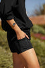 Stretch Woven In Stride Lined Shorts - True Black *Restocks in April
