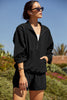 Stretch Woven In Stride Lined Shorts - True Black *Restocks in February