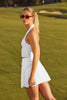 Stretch Woven In Stride Lined Skirt - White *Restocks in February