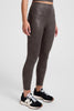 Powershine High Waisted Midi Leggings - Viper Espresso
