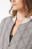 Varsity Jacket - Oatmilk Black Plaid *Restocks in April