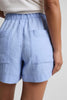 SoftWash Linen Shorts - Periwinkle Pastel