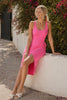 Intrigue Midi Dress - Carnation Pink