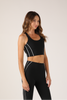 Power Stride Bra - Black White