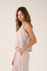 Sheer Ease Tank - Latte Stripes
