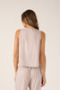 Sheer Ease Tank - Latte Stripes