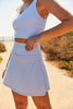 Sculpt Tank - Ice Blue / Oatmilk Gingham
