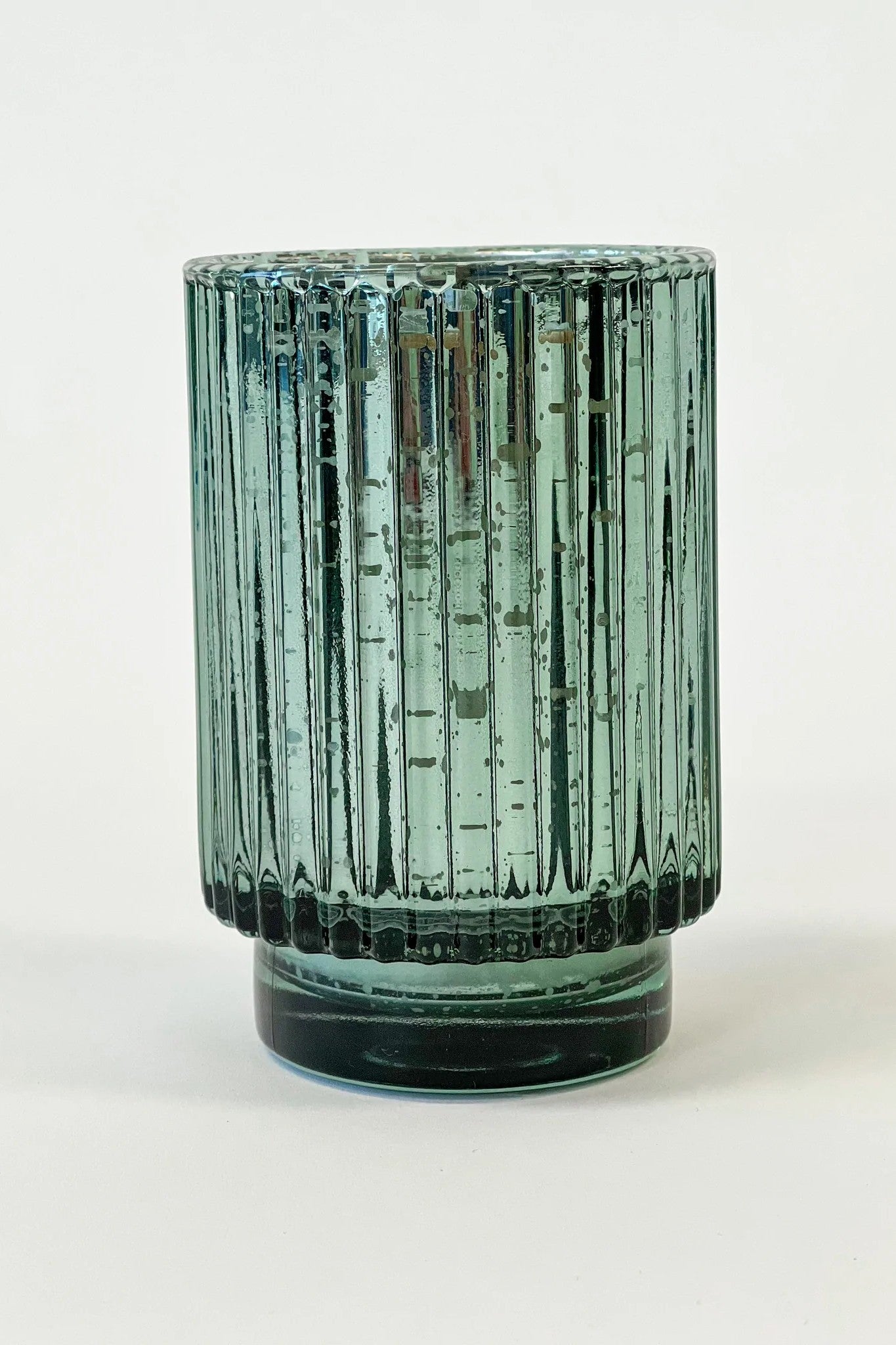 Cypress + Fir - Tall Green Mercury Glass Candle