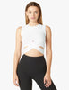 Under Over Featherweight Cropped Muscle Tank - White