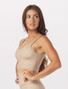 Sculpt Tank - Almond / Linen Gingham
