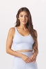 Sculpt Tank - Ice Blue / Oatmilk Gingham